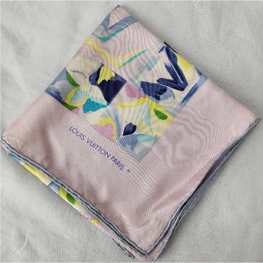 Louis Vuitton Multicolor Silk Scarf 33”